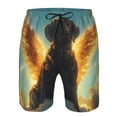 thumbnail image 3 of Pofeuu Golden Cloud Winged Dog Prin Men's Swim Trunks Quick Dry Bathing Suit Swimming Board Shorts Mesh Lining Beach Swimwear-Medium, 3 of 6