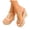 Orange, variant on Women's Clear Strap Butterfly Rhinestone Wedge Sandals Elastic Ankle Strap Espadrille Wedding Platform Heels Sandal Orange Size 7