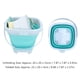 thumbnail image 4 of Beach Toys Set Collapsible Sand Bucket and Shovels Set Interactive Kids Sand Toys for Beach Party Summer Activities Blue, 4 of 4