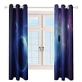 thumbnail image 3 of Blackout Curtains for Bedroom Galaxy Star Outer Space Full Room Darkening Grommet Curtains for Living Room,Thermal Insulated Ombre Drapes, 3 of 7