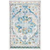 SAFAVIEH Aria Donnchad Oriental Area Rug, Grey/Blue, 4' x 6'