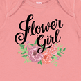 thumbnail image 4 of Inktastic Flower Girl Hand Lettering with Flowers Illustration Girls Baby Bodysuit, 4 of 5
