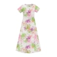 thumbnail image 4 of LOVZFMLL Robe de Noël Imprimée à Manches Longues Extensible Ligne A Robe de Récital Scolaire Robe à Manches Longues Col Rond, 4 of 9
