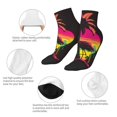 thumbnail image 5 of Naloa Flamingo And Palm Trees At Sunset Ankle Socks for Women Non Slip Socks No Show Socks Classic Low Cut Casual Socks Casual Socks, 5 of 7