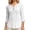 White, variant on Fgnfyis T Shirts For Women Summer 3/4 Sleeve V Neck Long Sleeved Casual Loose Fitting Solid Color Top Womens Long Sleeve Tops Light Pink M
