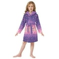 thumbnail image 6 of FORMRS Niños Bathrobe Unisex Hooded Robe Soft Plush Pajamas Sleepwear, Size 10-12T, Gradient Love, 6 of 7