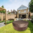 thumbnail image 4 of jinwen 6.23ft Above Ground Pool Cover Dustproof Protection Garden Above Ground Solid coffee, 4 of 9