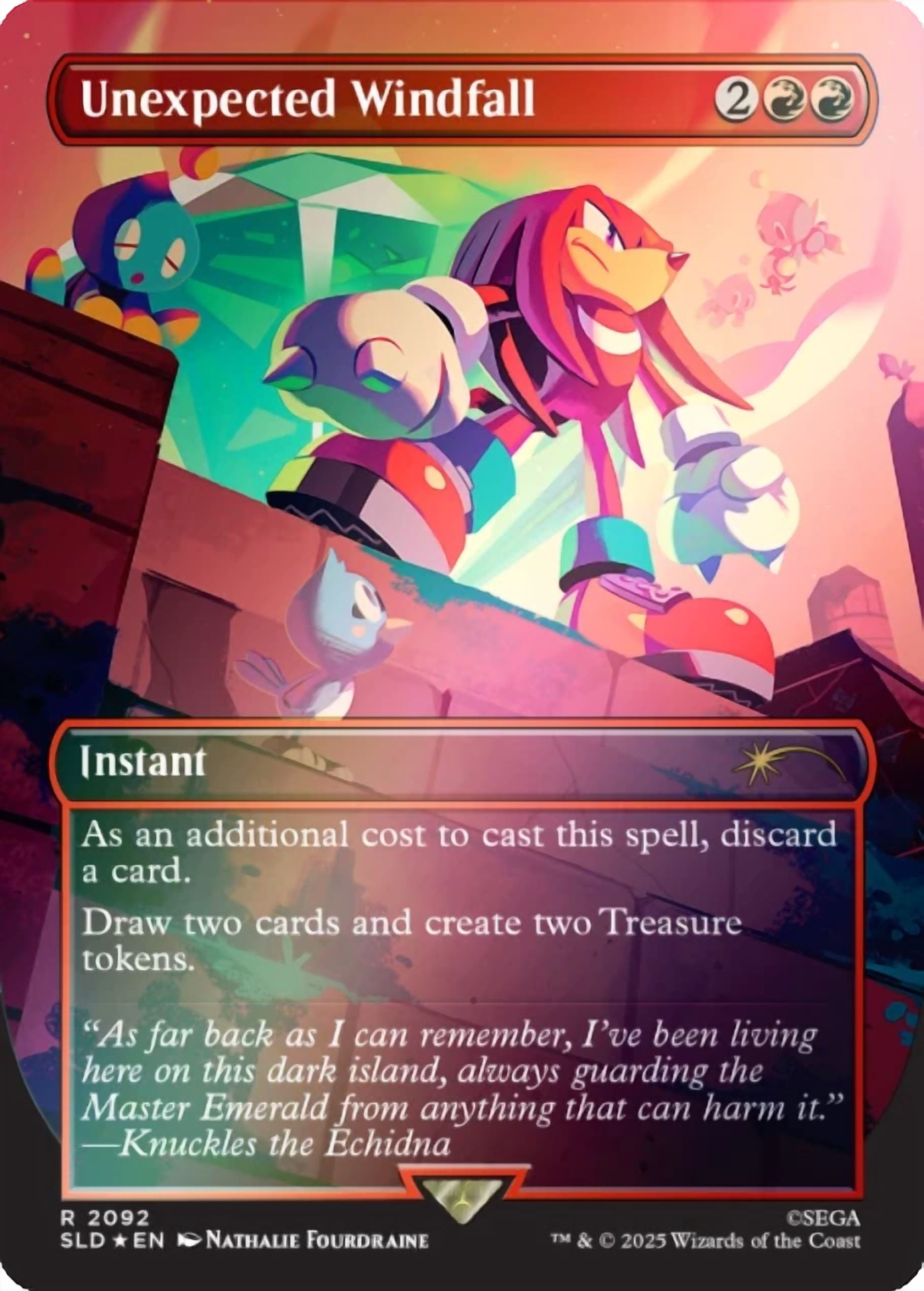 Secret Lair x Sonic: Chasing Adventure Foil Edition - Magic The Gathering (Rainbow Foil Edition)
