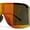 Matte Brown / Rainbow Mirror, variant on Extra Oversized Curved Shield Robotic 80s Sport Sunglasses All Black