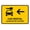 Warning Sign 5, variant on Car Rental with Left Arrow Yellow Bilingual Spanish Sign 12 x 8 Inches - Rust-Free Aluminum, Outdoor Metal Tin Sign, Practical for Home, Business, Yard, Rental Facility