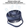 thumbnail image 4 of Ventilador Circulador De Aire Recargable Portátil Con 2 Velocidades Ajustables, Ventilador De Refrigeración De Mesa De Escritorio USB Para Dormitorio, Al Aire Libre, 4 of 7