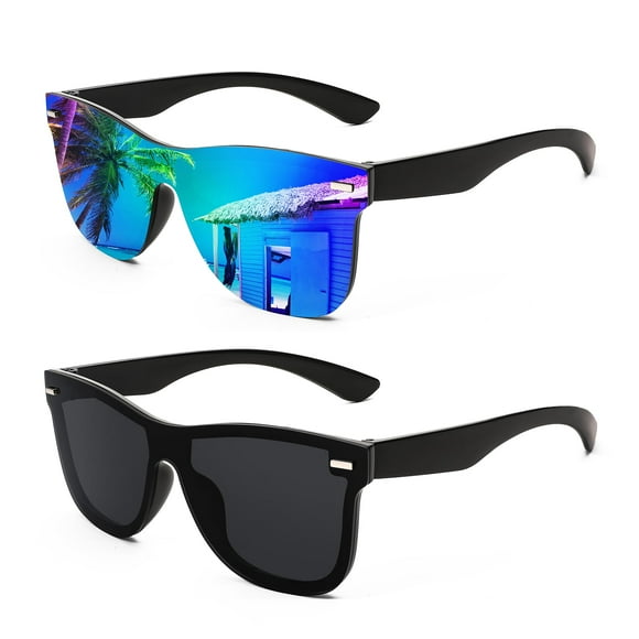Gafas de Sol FEISEDY B4114 con Lente Espejada de Tendencia UV400 para Mujeres y Hombres