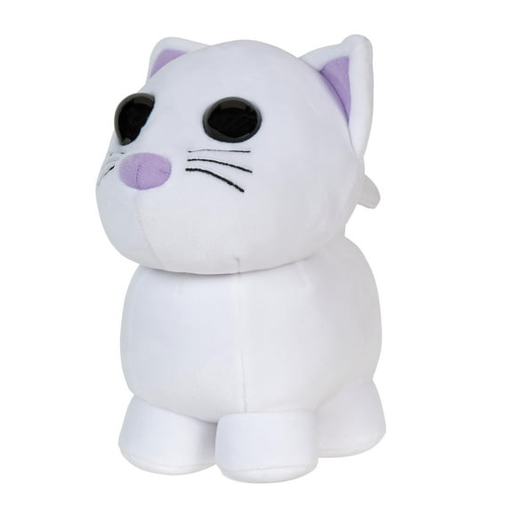 Adopt Me! Peluche de Collection - Chat des Neiges - Série 2 - Peluche Stylisée en Jeu - Article Virtuel Exclusif Code Inclus - Jouets pour Enfants avec Votre Animal de Compagnie Préféré 6+