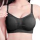 thumbnail image 2 of Mujeres sexy embarazadas inalámbrico push up sujetador ropa interior abierta frente hebilla bralette (negro XL), 2 of 5