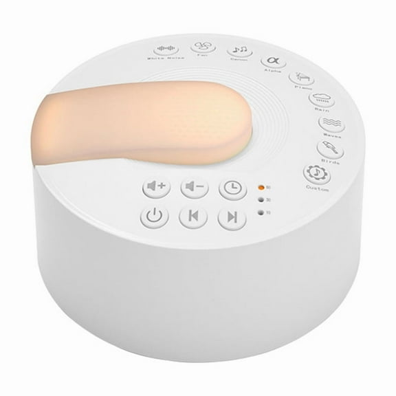 White Noise Machine with Type-C Timed Shutdown Portable Sleep Sound Device for Babies Adults Office and Travel Use