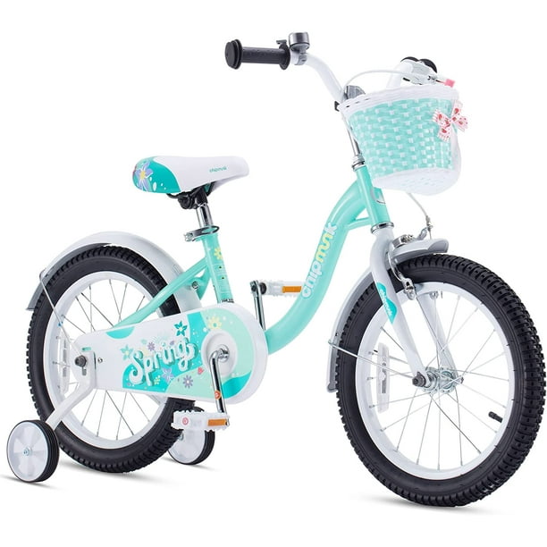 RoyalBaby Spring Kids Bike Girls 16 Inch Bicycle with Basket for Ages 3