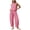 Hot Pink, variant on DYTTDG Women's Gingham Print 2-Piece Outfit | Sleeveless Round Neck Top & Elastic Waist Wide Leg Pants Set with Pockets, Casual Lounge Set