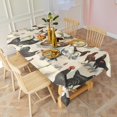 thumbnail image 3 of Beige Chicken Breed Pattern Rectangle Tablecloth 60"x120",Waterproof Polyester Rectangle Table Cloth, Wipeable Spillproof Polyester Tablecloth for Dining, Camping, Indoor and Outdoor, 3 of 6