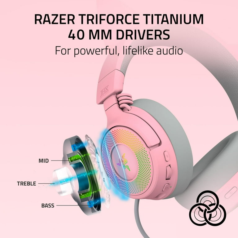 Razer Kraken Kitty V3 Pro Wireless RGB Kitty Headset for Gaming