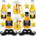thumbnail image 1 of Yanonmyfd 13 globos de helio de cerveza Mylar corona whisky botella cerveza taza de oro pentagrama globo barba globos de aluminio para cumpleaños, correas y decoración de fiesta temática de cerveza, 1 of 7