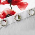 thumbnail image 4 of Homewish Teens Chic Floral Flowers Blackout Curtains Set of 2 (52x84 Each),Spring Garden Window Curtains,Green Red Curtains and Drapes,Breathable Home Decor, 4 of 6