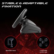 Subsonic – Superdrive 270 GT Steering Wheel - Dual stick LED racing wheel, 270° rotation, with pedals and paddle shifters. For Switch 2 / Switch, PS4, PC and Xbox – Black