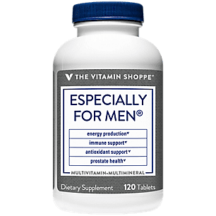 The Vitamin Shoppe Especially For Men Multivitamin, Nutrient's  Herbs for Men's Wellness, Antioxidant That Supports Energy Production, Immunity  Prostate Health (120 Tablets)