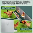 thumbnail image 6 of 8-Compartment Metal Chicken Nesting Box - with Large Vented Holes for Easy Egg Collection & Poultry Coop, 6 of 6