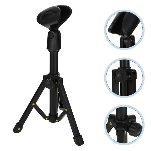 WHAMVOX  Desk Mic Stand Tripod Desktop Foldable Microphone