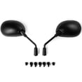 thumbnail image 3 of Krator Universal Black Motorcycle Mirrors Compatible with Yamaha V-Max Vmax V Max VMX 1200, 3 of 4