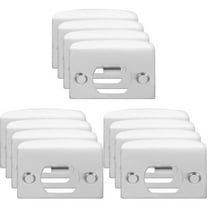 3 Pieces Adjustable Door Strike Plate Chrome Long Filler Lock Tongue Buckle