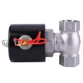 thumbnail image 1 of Válvula solenoide de agua, válvula solenoide de dos vías de acero inoxidable, artesanía excepcional, 1 of 8