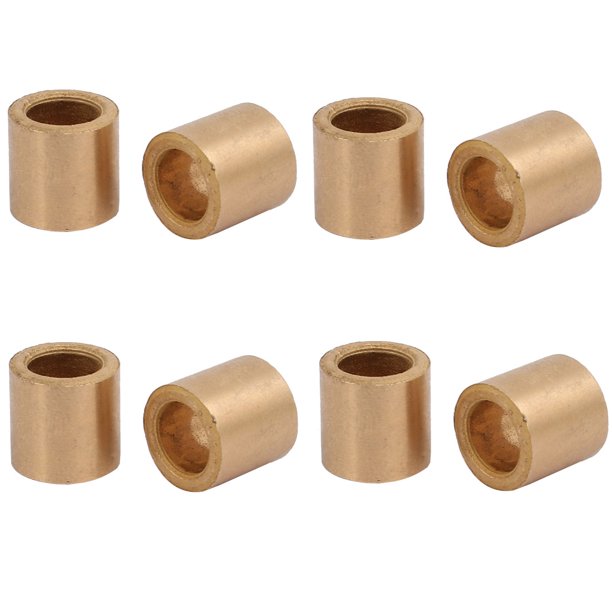 8mmx12mmx12mm Powdered Metal Bronze Sleeve Bearing Bushing Gold Tone