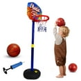thumbnail image 4 of Adjustable Kids' Basketball Hoop - Indoor/Outdoor Mini Basketball Set for Toddlers, Kids, and Teens - Durable and Safe with Water/Sand Stabilized Base, 4 of 6