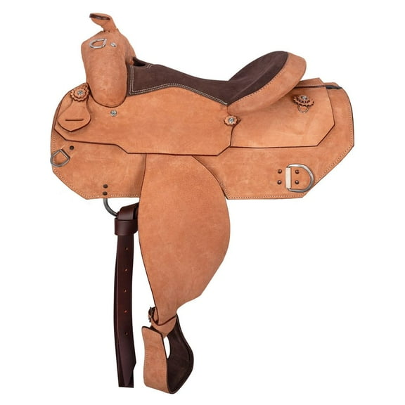 Schneiders Jackson II Roughout Work Saddle | Secure Fit | Light Oil | Size 16