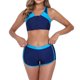 thumbnail image 1 of Trajes de baño tankini para mujer Traje de baño deportivo de dos piezas con cuello redondo y tirantes a juego para mujer Traje de baño de dos piezas para mujer Trajes de baño tankini para mujer, 1 of 7