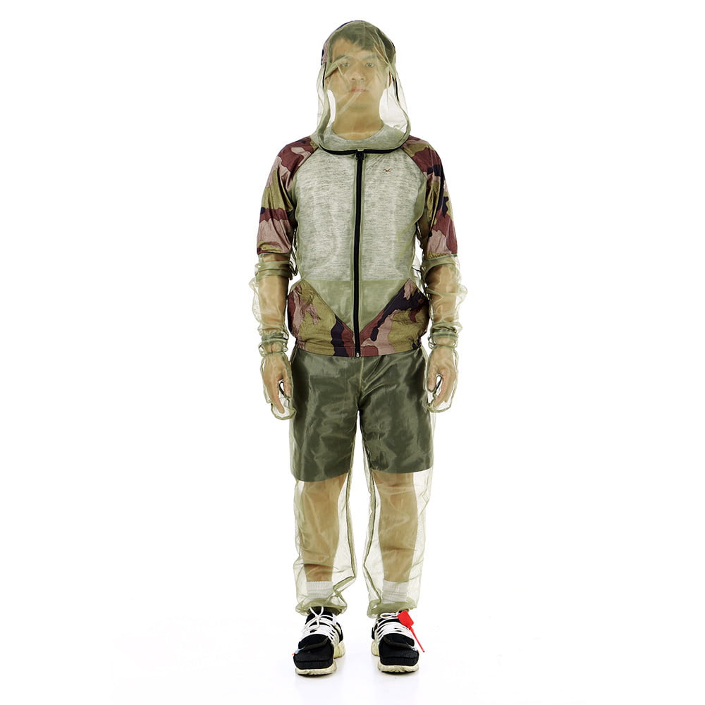 Lixada Outdoor Mosquito Repellent Suit Bug  Mesh Hooded Suits Fishing W0H5 
