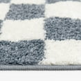 thumbnail image 2 of Rug Ease Checkerboard Blue and White area rug, 2 of 9