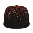 thumbnail image 2 of Balery Baseball Cap Flat Bill Hats for Men Adjustable Size for Running Workouts and Outdoor Activities All Seasons Dad Hat(Red Glitter1 ), 2 of 9