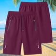 thumbnail image 2 of akafmk Men's Workout Shorts Drawstring Summer Breathable Fast-Dry Basketball Running Shorts with Zipper Pockets, 2 of 7