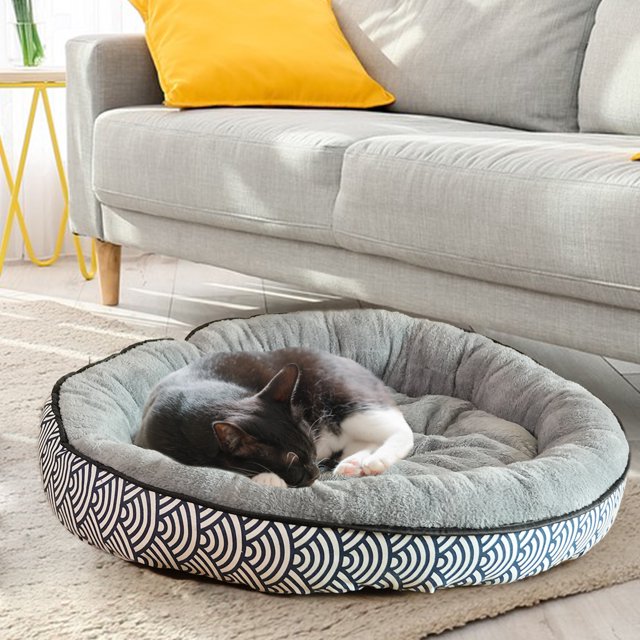 MAXYOYO Dog Bed & Cat Bed, Donut Plush Round Dog Bed for Small Medium Large Pet