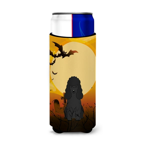 Carolines Treasures Halloween Poodle Black Michelob Hugger for slim cans Slim Can multicolor