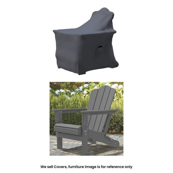 Covers & all Outdoor Adirondack Chair Covers for High-Density Polyethylene Chairs, Water-Repellent UV-Resistant Polyester with Tie-Downs