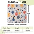 thumbnail image 2 of Pioneer Flower Floral Print Pattern Square Fitted Tablecloth with Elastic Edge,Square Table Cover,Washable Elastic Table Cover for Home Kitchen Party Decor 34"x34", 2 of 6