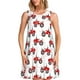 thumbnail image 1 of Disketp Red Wheeled Tractors para Vestido sin Mangas para Mujeres, Vestidos de Verano para Mujeres, Casual y Holgado para la Playa, 1 of 7