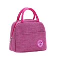 thumbnail image 1 of Insulated Cold Canvas Stripe Picnic Carry Case Thermal Portable Lunch Bag, 1 of 2