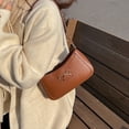 thumbnail image 6 of Fashionable Women's PU Leather Shoulder Bag Unique Bowknot Designs Travel Shopping Work Underarm Bags for Any Occasion, 6 of 8