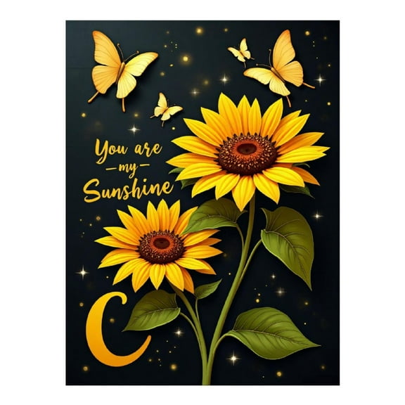 Diamond Art Kits for Adults - Classic Butterfly And Sunflower Print No.168 5D Frameless Dimond Painting Kit for Adults Beginner, Round Diamond Kits for Home Wall Decor, Gift for Women