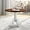 Walnutt & White, variant on 40-inch Round Dining Table, Mid Century Modern Kitchen Table with Circle Tabletop & Curved Trestle Legs, Pedestal Dinette Table for 4, Leisure Coffee Table for Bistro (Natural)