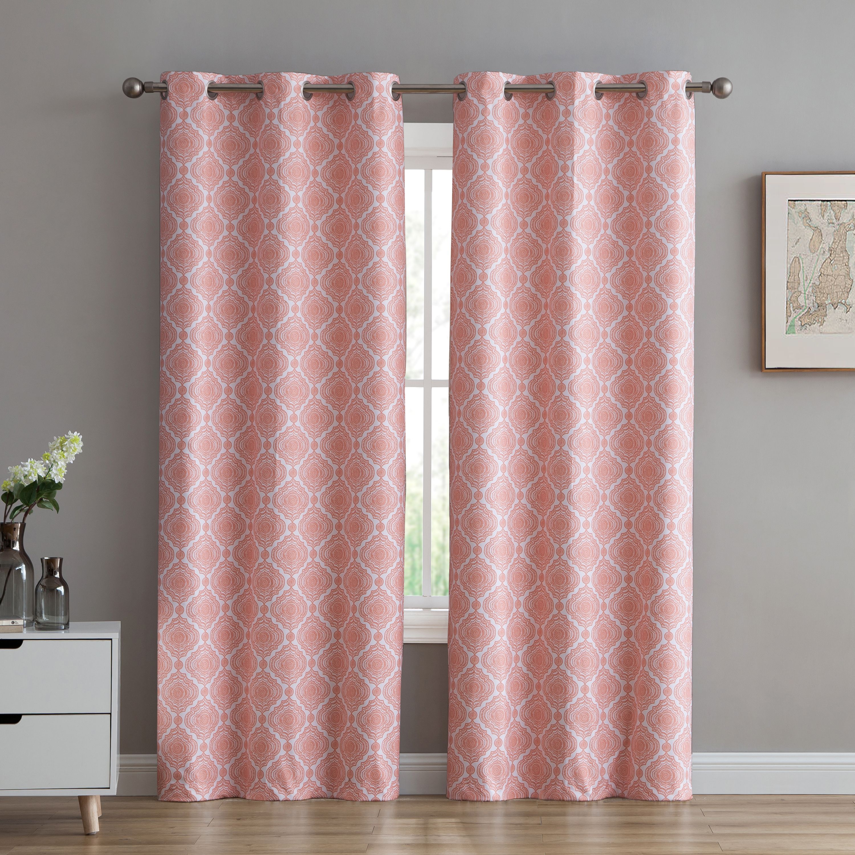 Mainstays Medallion Print Panel Pair, Two Panels